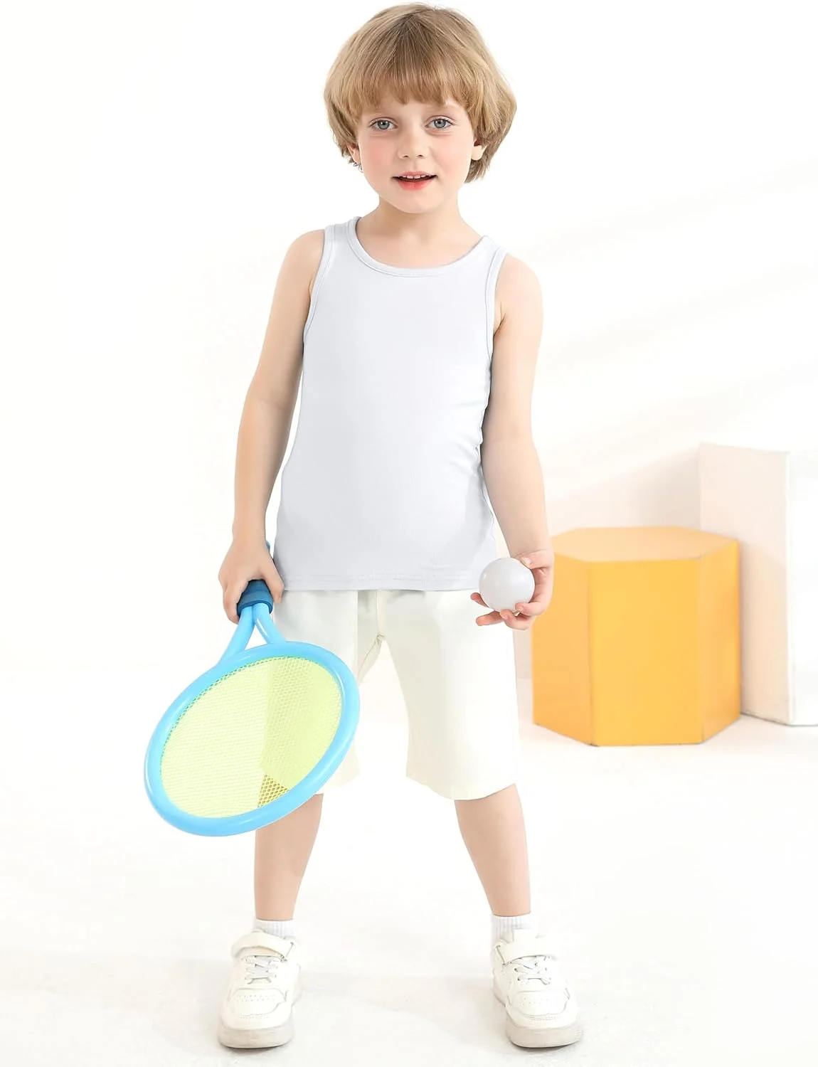 تاپ رکابی بچگانه Cooraby بسته 6 عددی، زیرپوش نرم برای پسران و دختران