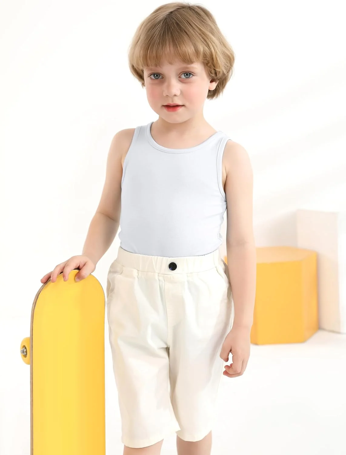 تاپ رکابی بچگانه Cooraby بسته 6 عددی، زیرپوش نرم برای پسران و دختران