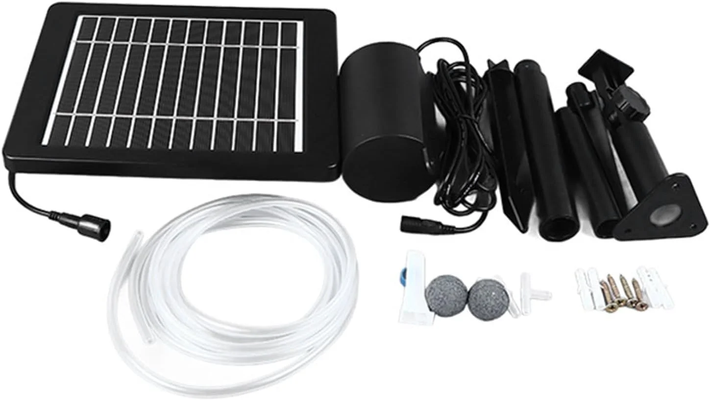پمپ اکسیژن خورشیدی Cryfokt، کیت پمپ خورشیدی با 3 حالت پشتیبان باتری 2200mAh، هواده ماهیگیری پمپ اکسیژن آکواریوم برای حوض ماهی باغ پمپ اکسیژن خورشیدی Cryfokt، کیت پمپ خورشیدی با 3 حالت پشتیبان باتری 2200mAh، هواده ماهیگیری پمپ اکسیژن آکواریوم برای حوض ماهی باغ