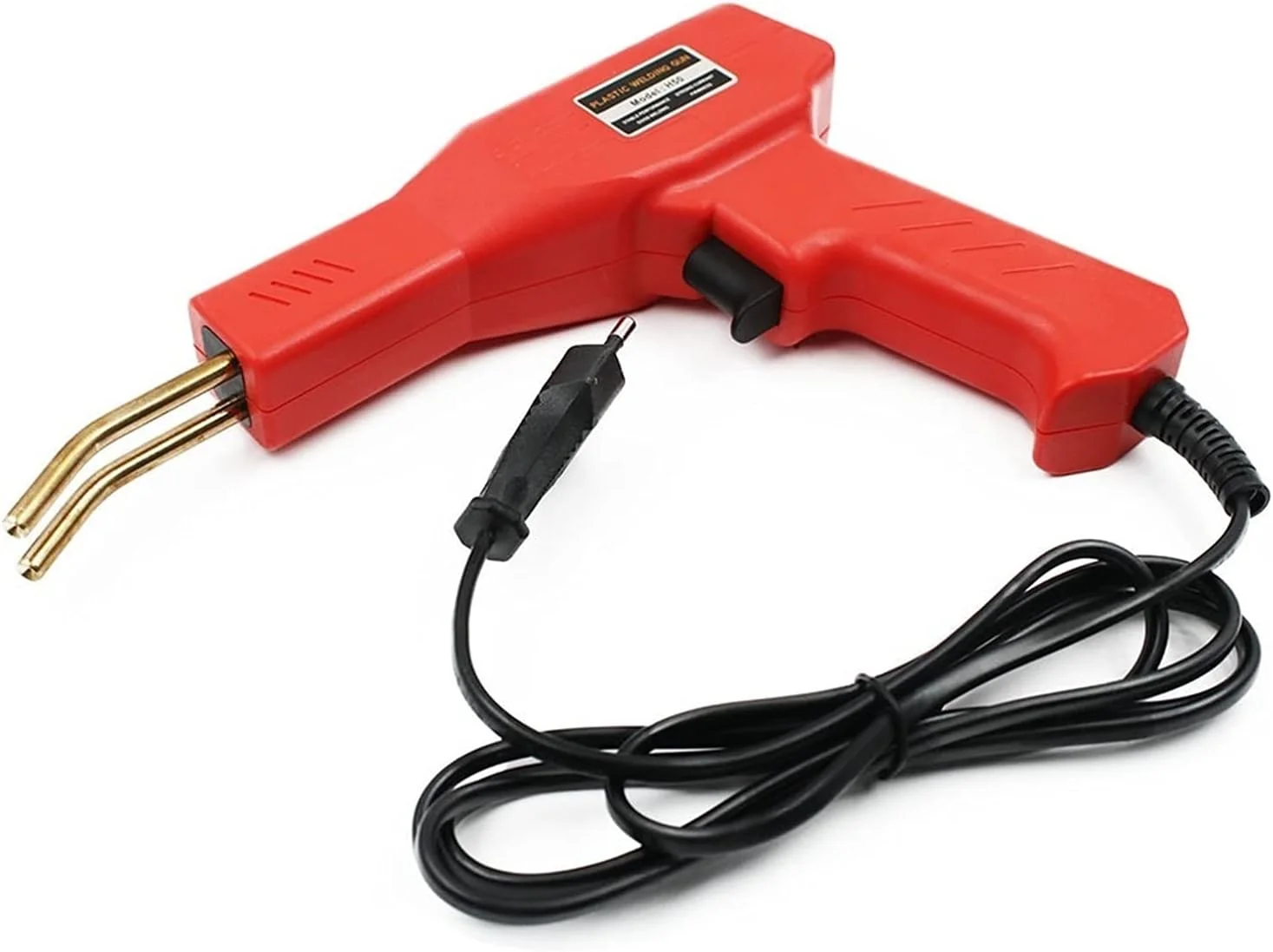 دستگاه منگنه گرم OQLPO 50W، مجموعه دستگاه جوشکاری حرفه ای تعمیر ترک سپر خودرو، دستگاه تفنگ جوشکاری پلاستیک PVC دستی، به همراه انبر (ولتاژ: EU 220V)