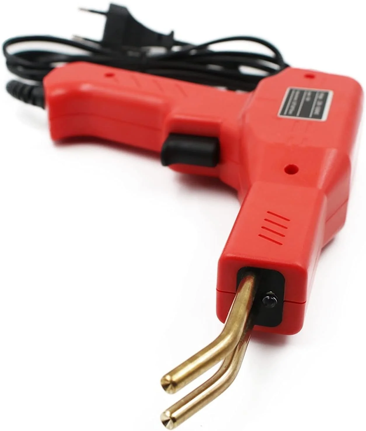 دستگاه منگنه گرم OQLPO 50W، مجموعه دستگاه جوشکاری حرفه ای تعمیر ترک سپر خودرو، دستگاه تفنگ جوشکاری پلاستیک PVC دستی، به همراه انبر (ولتاژ: EU 220V)