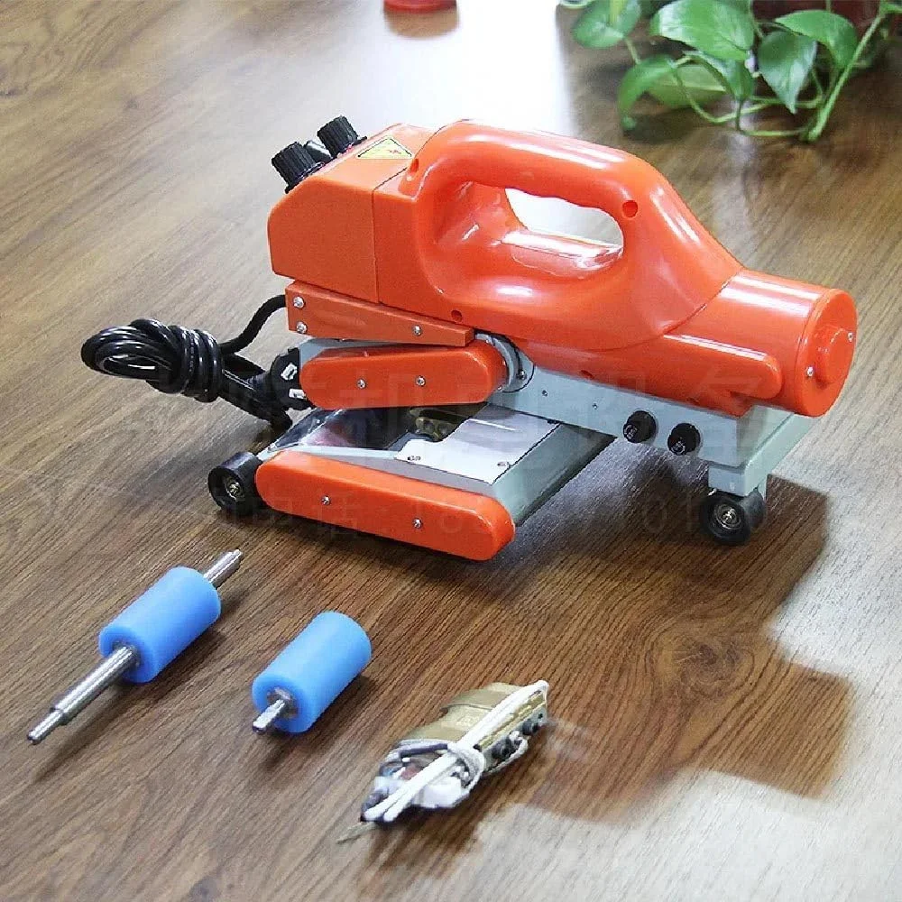 دستگاه جوشکاری غشایی ژئوممبران UPIKIT 110v-220v، دستگاه ذوب گرم پلاستیکی کاملا اتوماتیک HDPE، 0.5-5 متر در دقیقه، ابزار جوشکاری، 800 وات، غلتک فولادی (1.0-1.5 میلی متر) - 110 ولت