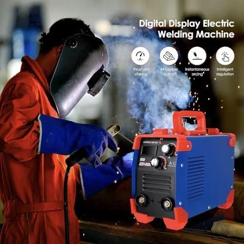 دستگاه جوش میله ای 250 آمپر 220-240 ولت مینی با نمایشگر LED دیجیتال اینورتر IGBT، دستگاه جوش قوس MMA اینورتر DC با نمایشگر دیجیتال دستگاه جوش قابل حمل