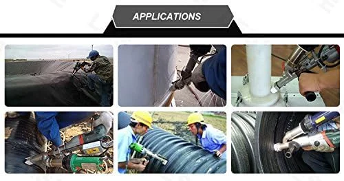 کیت تفنگ جوشکاری پلاستیک اکستروژن قابل حمل JDOSHIS LST610 با هوای گرم، دستگاه جوشکاری مشعل جوشکار تفنگی برای پلاستیک PE PP (LST610A)(LST610C)