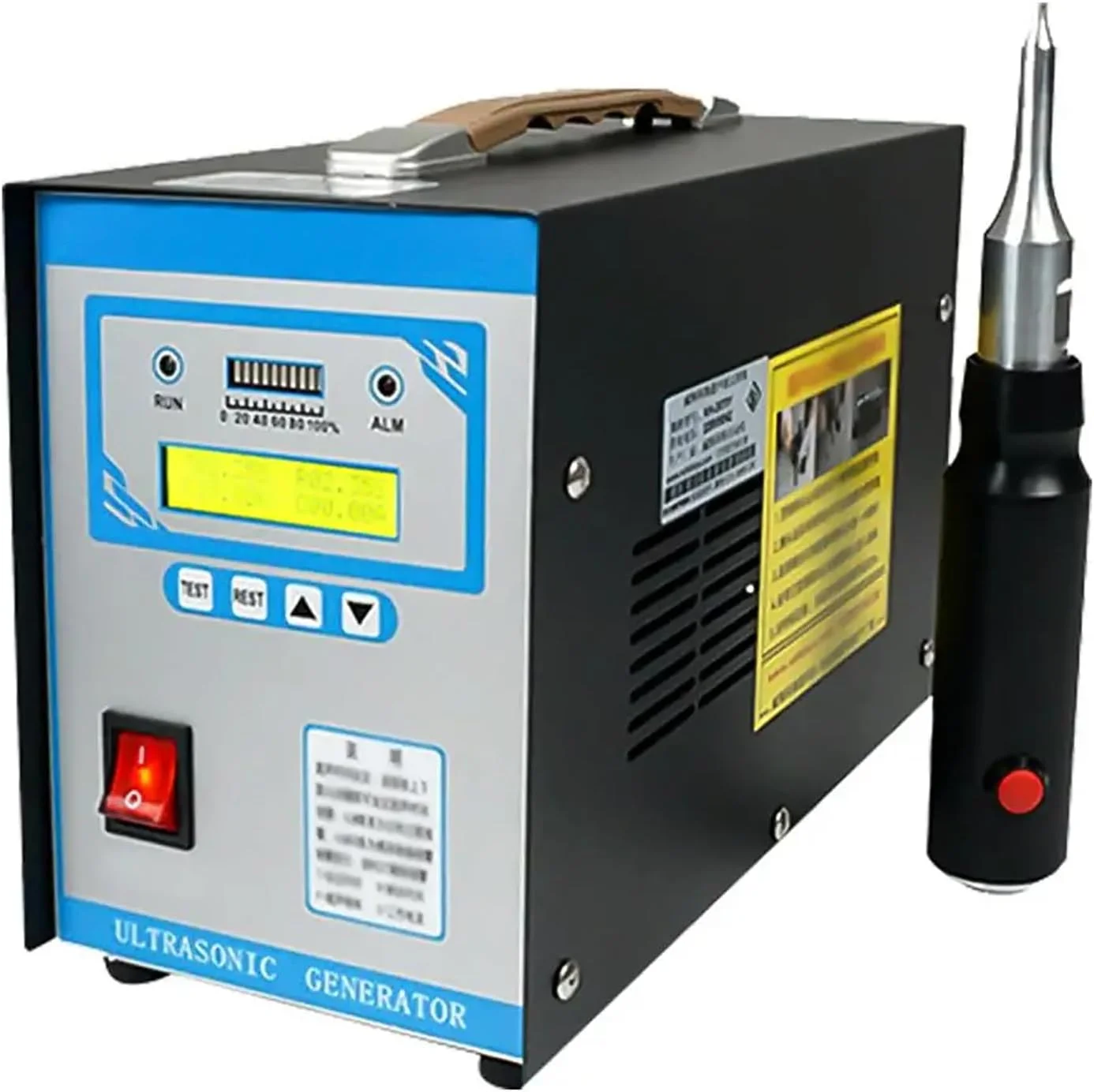 دستگاه جوش نقطه ای پلاستیک التراسونیک TEHONGMAI 700W، تجهیزات جوشکاری التراسونیک پلاستیک، تعمیر بدنه خودرو با دو نازل