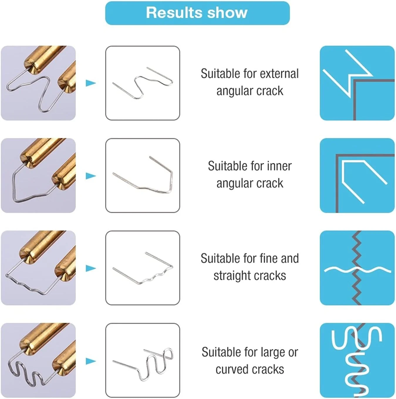دستگاه جوش پلاستیک 50 واتی INWWUH، تجهیزات جوشکاری، تعمیر سپر خودرو، منگنه داغ، ابزار گاراژ، کیت جوشکار دستگاه منگنه داغ (B)