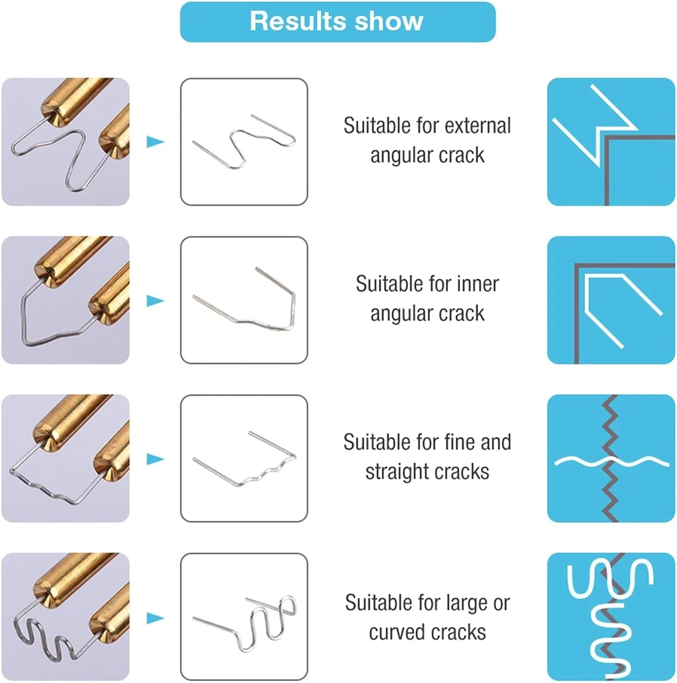 دستگاه جوش پلاستیک INWWUH، ابزار گاراژی، دستگاه منگنه داغ دستی، دستگاه تعمیر پلاستیک PVC، کیت جوشکار تعمیر سپر خودرو (مدل a)