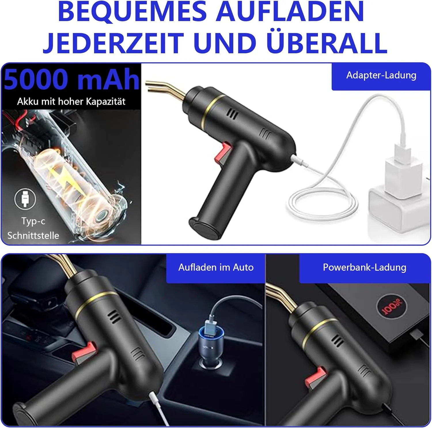 دستگاه جوش پلاستیک 200 وات با کیت تعمیر: دستگاه جوش پلاستیک قابل شارژ USB با ظرفیت 5000 میلی آمپر ساعت به همراه 1200 عدد منگنه گرم، جوشکاری پلاستیک بی سیم برای سپر خودرو و داشبورد دستگاه جوش پلاستیک 200 وات با کیت تعمیر: دستگاه جوش پلاستیک قابل شارژ USB با ظرفیت 5000 میلی آمپر ساعت به همراه 1200 عدد منگنه گرم، جوشکاری پلاستیک بی سیم برای سپر خودرو و داشبورد