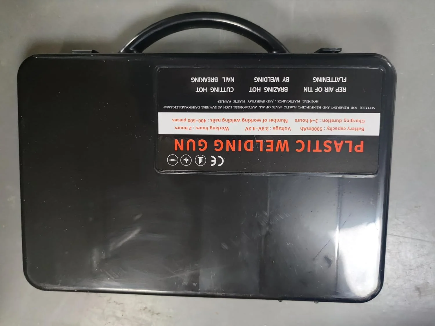 دستگاه جوش پلاستیک 200 وات با کیت تعمیر: دستگاه جوش پلاستیک قابل شارژ USB با ظرفیت 5000 میلی آمپر ساعت به همراه 1200 عدد منگنه گرم، جوشکاری پلاستیک بی سیم برای سپر خودرو و داشبورد دستگاه جوش پلاستیک 200 وات با کیت تعمیر: دستگاه جوش پلاستیک قابل شارژ USB با ظرفیت 5000 میلی آمپر ساعت به همراه 1200 عدد منگنه گرم، جوشکاری پلاستیک بی سیم برای سپر خودرو و داشبورد