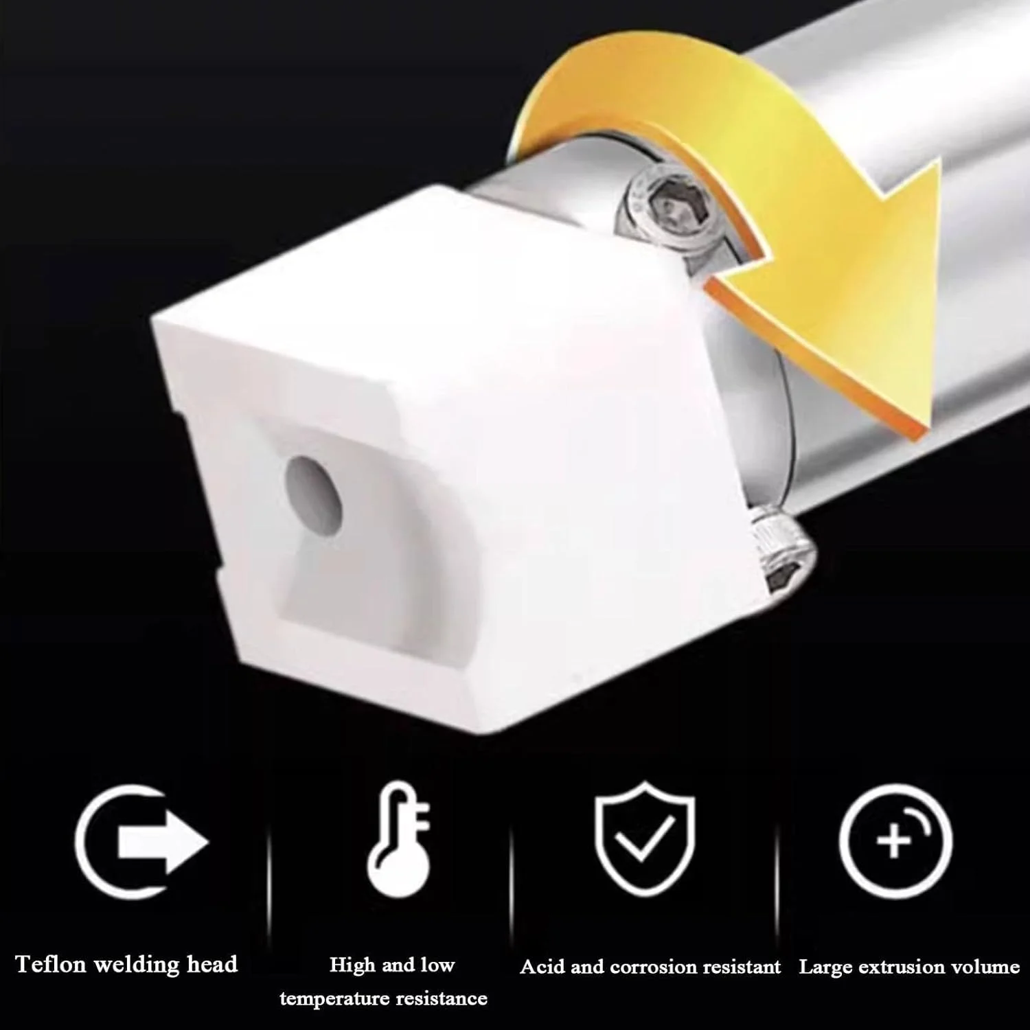 تفنگ جوش اکستروژن دستی AJWYSOI 1300W، کیت دستگاه جوش اکستروژن پلاستیک دستی، ابزار جوشکاری پلاستیک برای کارهای دقیق