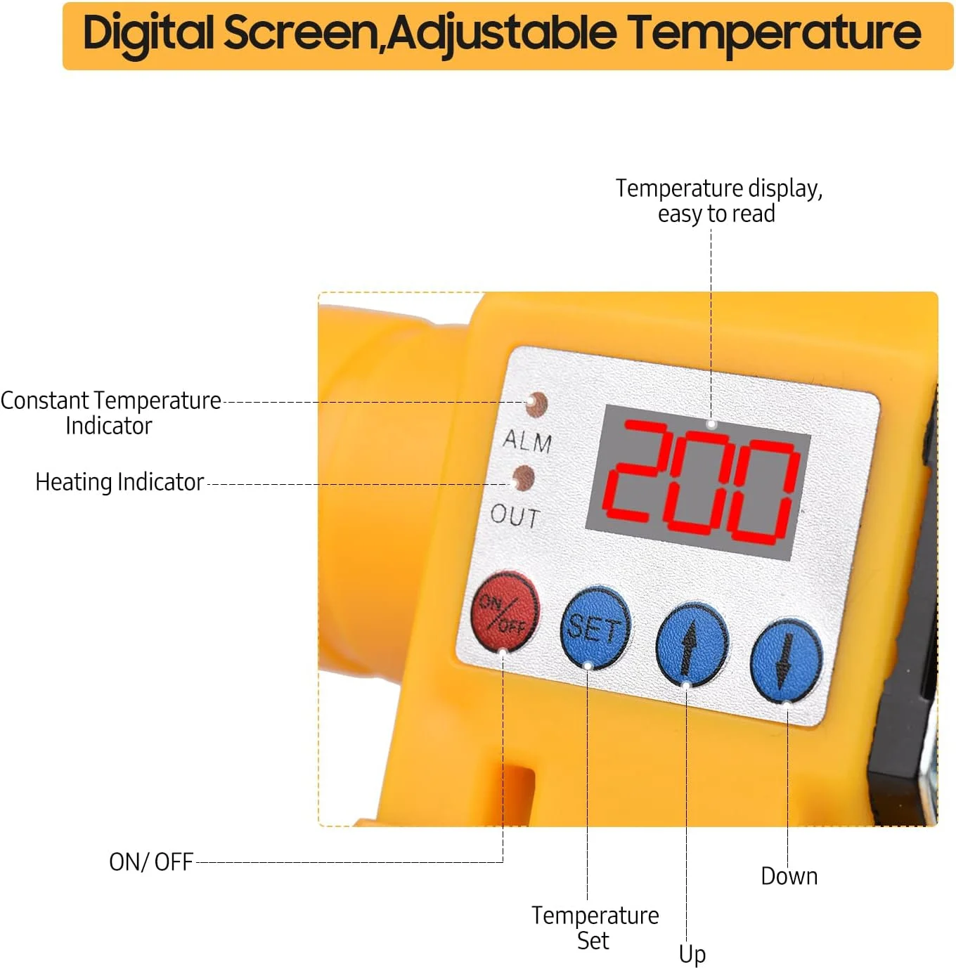 دستگاه جوش لوله پلاستیکی 0-320℃ با قابلیت تنظیم دیجیتال و جوشکاری سوکتی با اتلاف حرارت دوگانه، 6 سری قالب 20/25/32/40/50/63 میلیمتری، جعبه آهنی 1000 وات گرمایش لوله برقی برای PPR PE HDPE دستگاه جوش لوله پلاستیکی 0-320℃ با قابلیت تنظیم دیجیتال و جوشکاری سوکتی با اتلاف حرارت دوگانه، 6 سری قالب 20/25/32/40/50/63 میلیمتری، جعبه آهنی 1000 وات گرمایش لوله برقی برای PPR PE HDPE