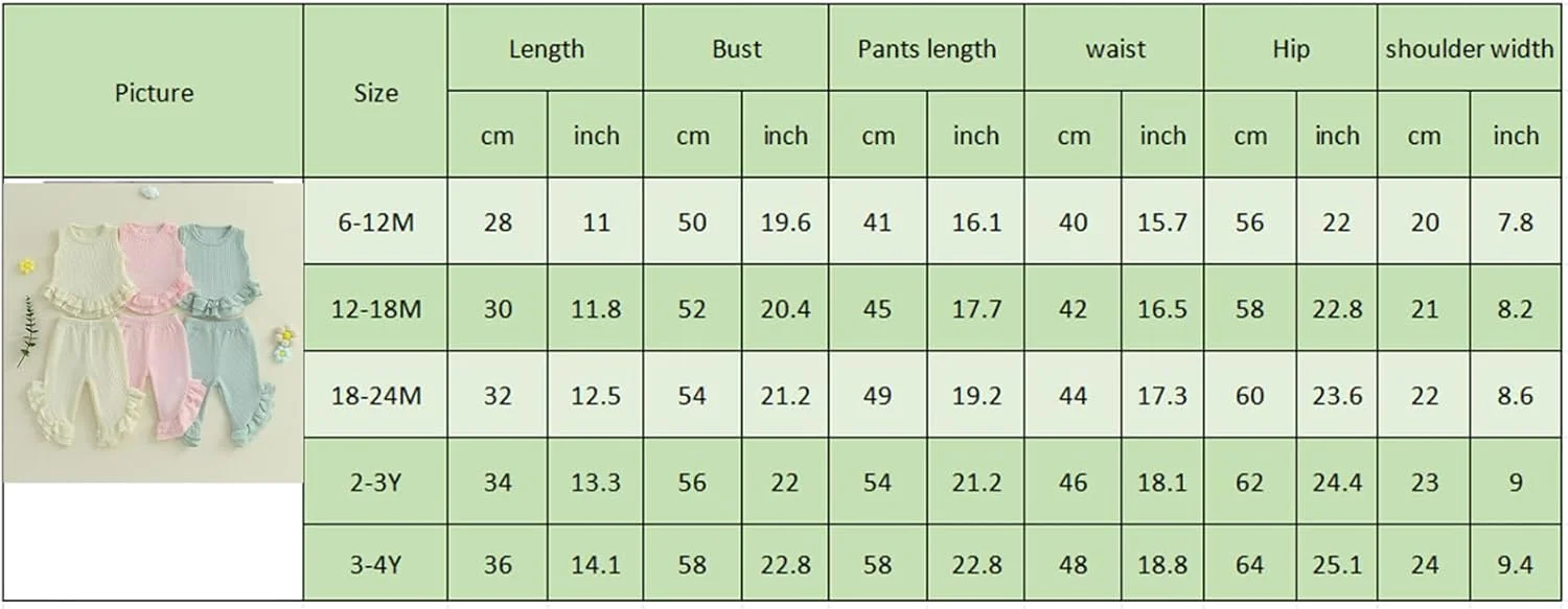 ست لباس تابستانی وافل دخترانه BeliBacca، رنگ ثابت، آستین حلقه ای، یقه گرد، تاپ چین دار، شلوار دمپا گشاد الاستیک، 2 تکه، لباس کودک نوپا ست لباس تابستانی وافل دخترانه BeliBacca، رنگ ثابت، آستین حلقه ای، یقه گرد، تاپ چین دار، شلوار دمپا گشاد الاستیک، 2 تکه، لباس کودک نوپا