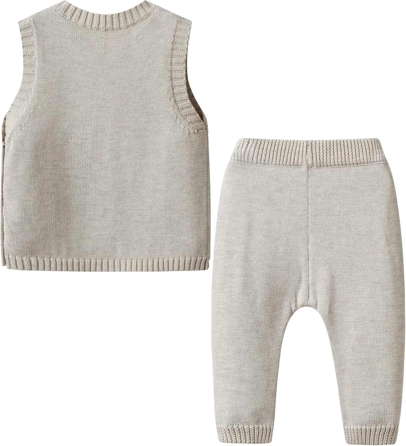 ست جلیقه بافتنی و شلوار بلند نوزادی یونیسکس آرو Mesa، 2 تکه، تاپ تانک، لباس بافتنی پولور ست جلیقه بافتنی و شلوار بلند نوزادی یونیسکس آرو Mesa، 2 تکه، تاپ تانک، لباس بافتنی پولور