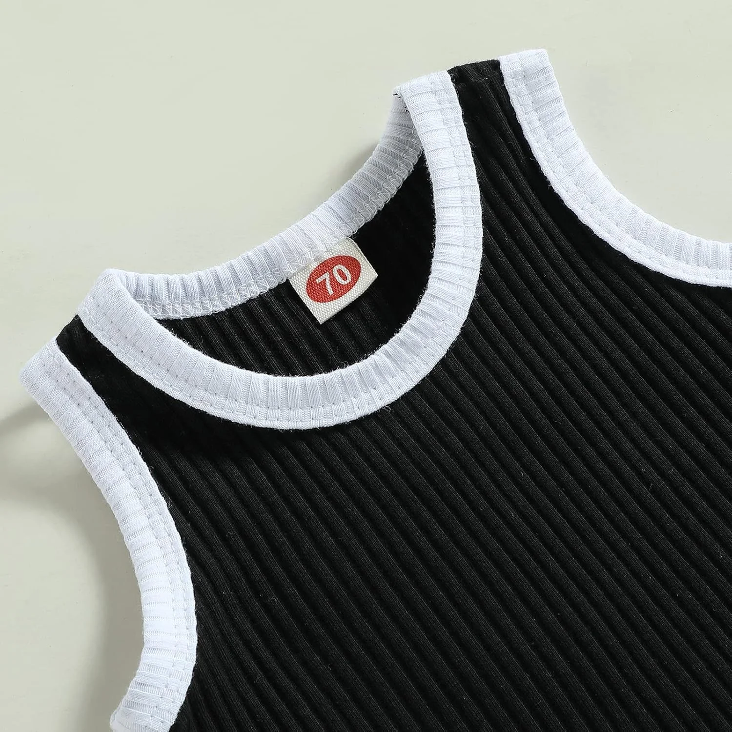 ست لباس تابستانی بدون آستین Arvbitana برای نوزاد پسر و دختر، تاپ و شلوارک، دو تکه، پنبه ای و یکدست ست لباس تابستانی بدون آستین Arvbitana برای نوزاد پسر و دختر، تاپ و شلوارک، دو تکه، پنبه ای و یکدست