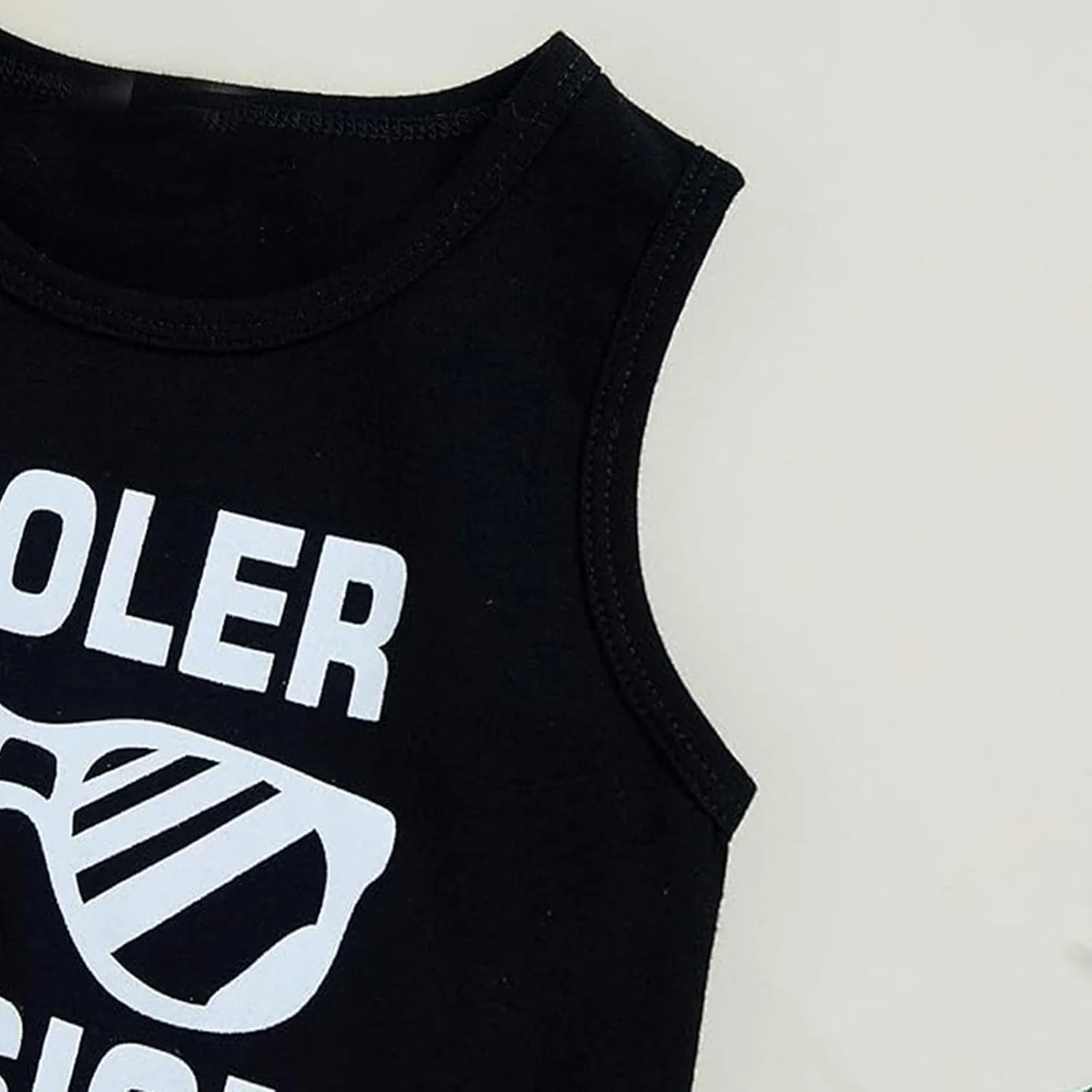 ست لباس تابستانی پسرانه BOVOSHA، تاپ رکابی طرح دار + شورت استتار ست لباس تابستانی پسرانه BOVOSHA، تاپ رکابی طرح دار + شورت استتار