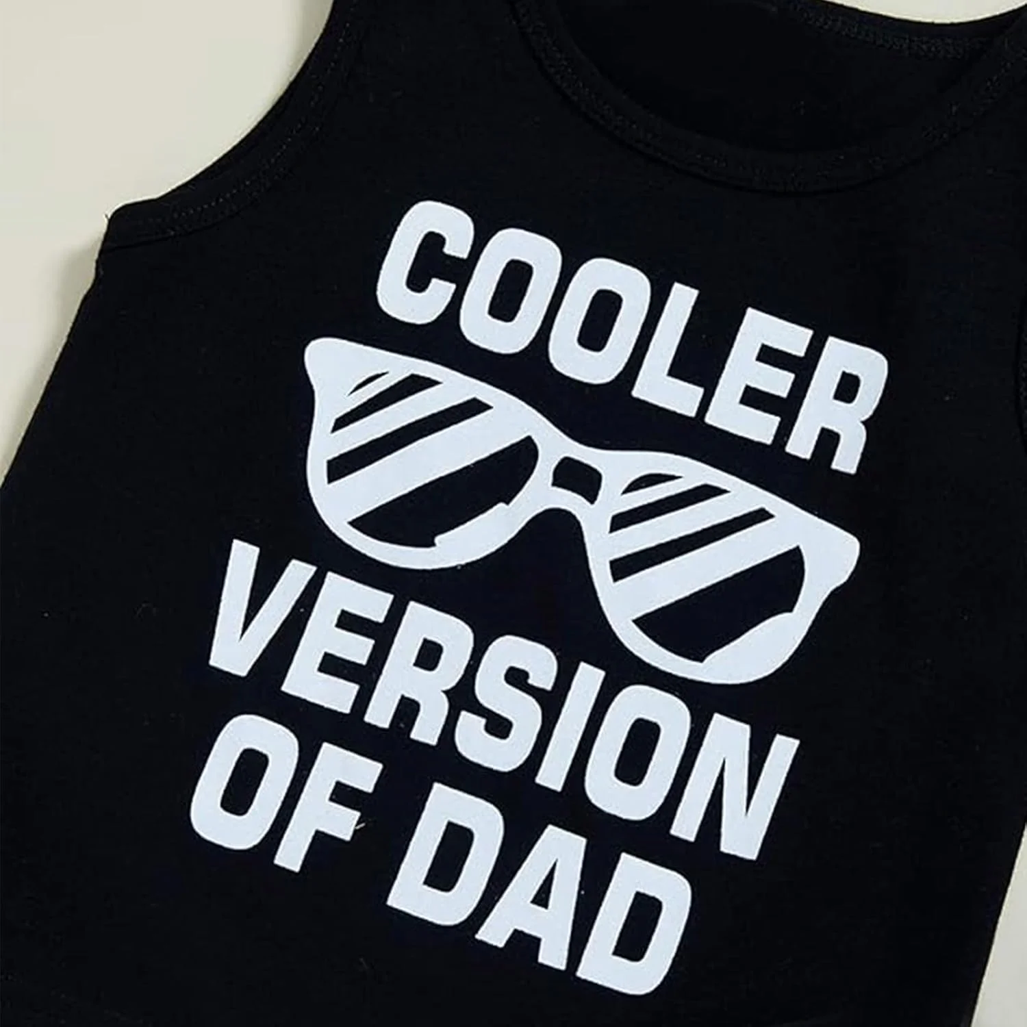 ست لباس تابستانی پسرانه BOVOSHA، تاپ رکابی طرح دار + شورت استتار ست لباس تابستانی پسرانه BOVOSHA، تاپ رکابی طرح دار + شورت استتار