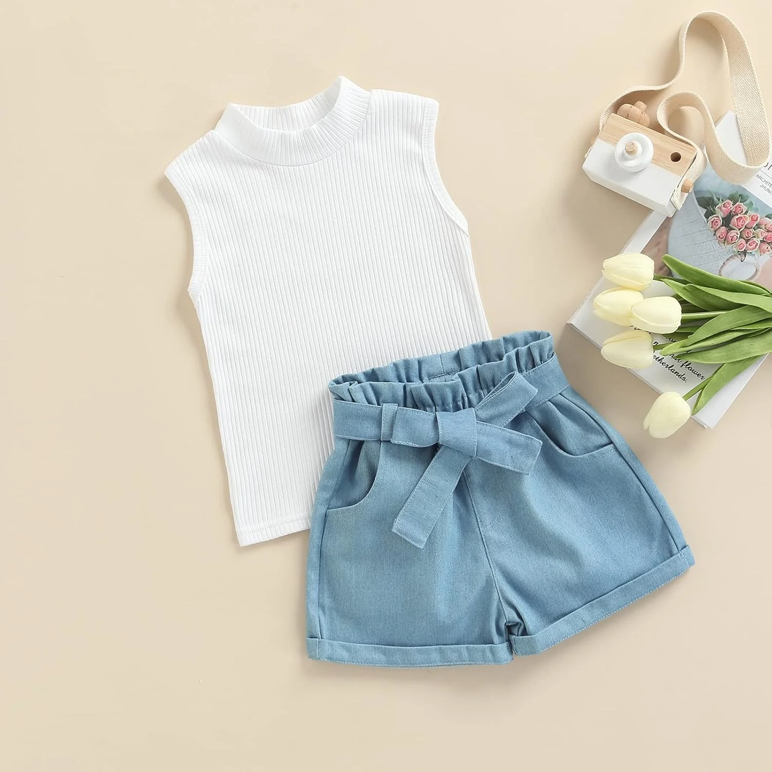 Amiblvowa لباس غیر رسمی شورت دخترانه Wssbsftpb