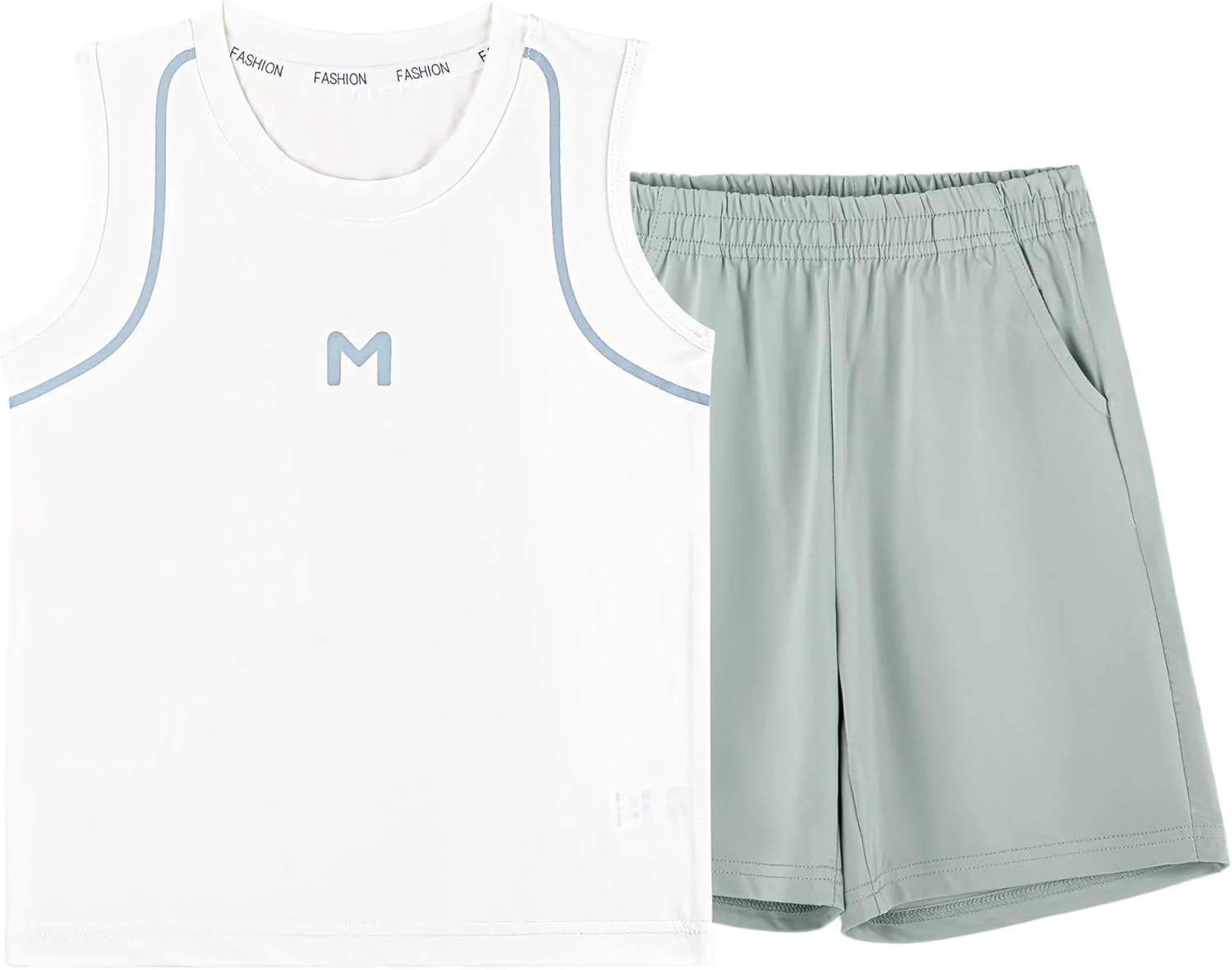 ست تاپ و شلوارک پسرانه ANIMQUE، 2 تکه، لباس تابستانی بچگانه، تاپ تی شرت آستین حلقه ای و شلوارک ست تاپ و شلوارک پسرانه ANIMQUE، 2 تکه، لباس تابستانی بچگانه، تاپ تی شرت آستین حلقه ای و شلوارک