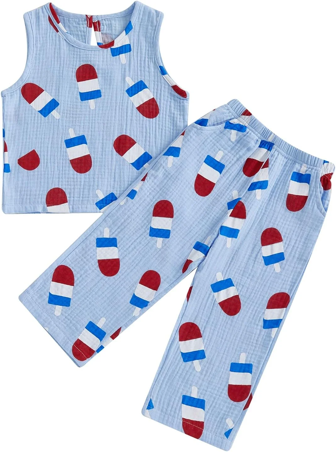 ست لباس روز استقلال کودک Amnnchya، تاپ و شلوارک نخی و کتانی، لباس دو تکه پسرانه و دخترانه برای چهارم جولای ست لباس روز استقلال کودک Amnnchya، تاپ و شلوارک نخی و کتانی، لباس دو تکه پسرانه و دخترانه برای چهارم جولای