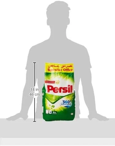 پودر لباسشویی پرسیل کنسانتره مخصوص ماشین لباسشویی درب از جلو 6 کیلوگرمی