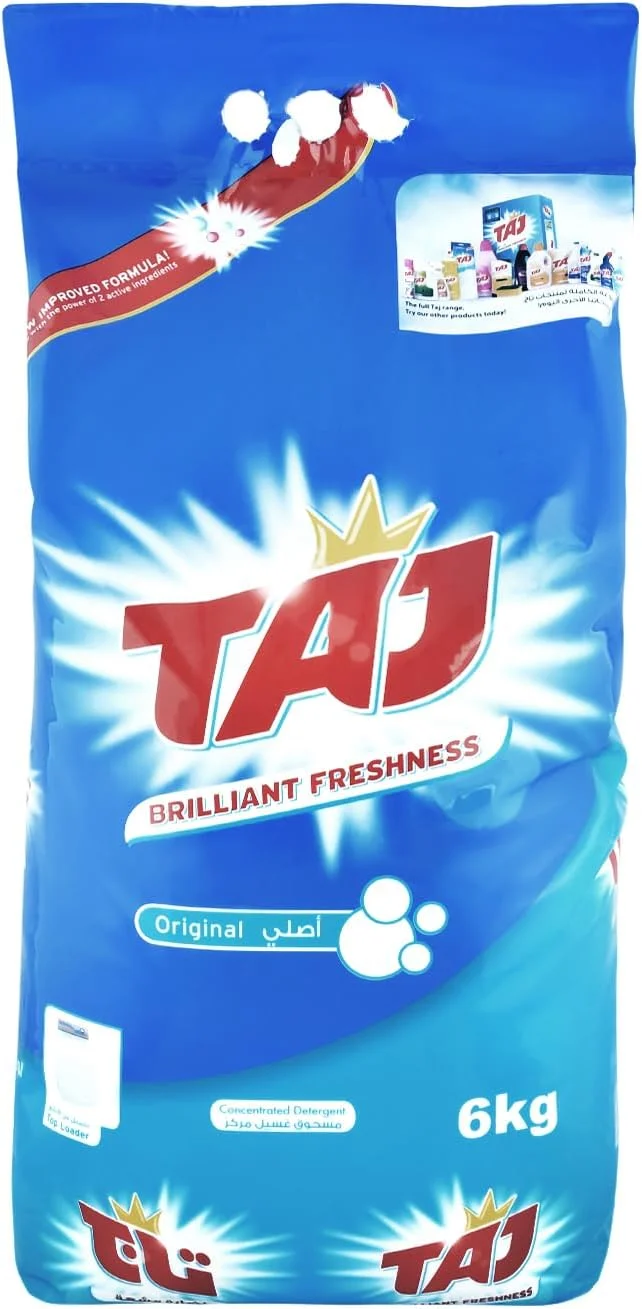 پودر لباسشویی تاج، درب از جلو، 6 کیلوگرم