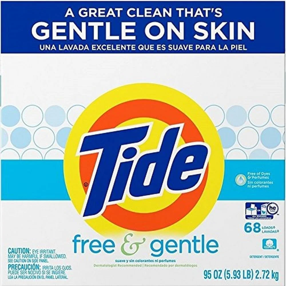 مایع لباسشویی Tide Free & Gentle، 95 اونس