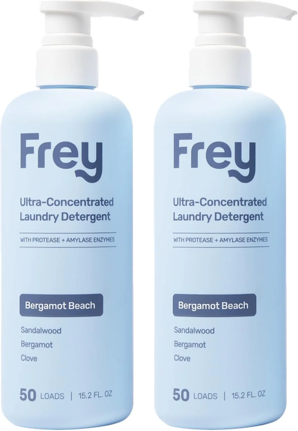 مایع لباسشویی غلیظ طبیعی FREY - بسته 2 عددی، 100 بار شستشو با مایع لباسشویی غلیظ با راندمان بالا و ماندگاری طولانی (رایحه چوب صندل شیرین)