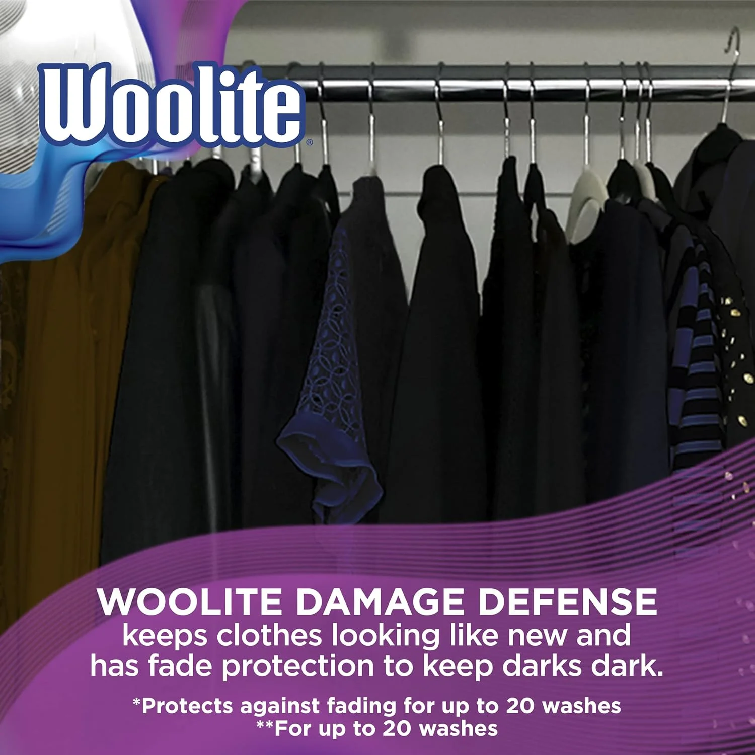 مایع لباسشویی محافظ لباسهای تیره Woolite، 33 بار شستشو، 1.47 لیتر، مناسب ماشین لباسشویی معمولی و HE، بستهبندی ممکن است متفاوت باشد مایع لباسشویی محافظ لباسهای تیره Woolite، 33 بار شستشو، 1.47 لیتر، مناسب ماشین لباسشویی معمولی و HE، بستهبندی ممکن است متفاوت باشد