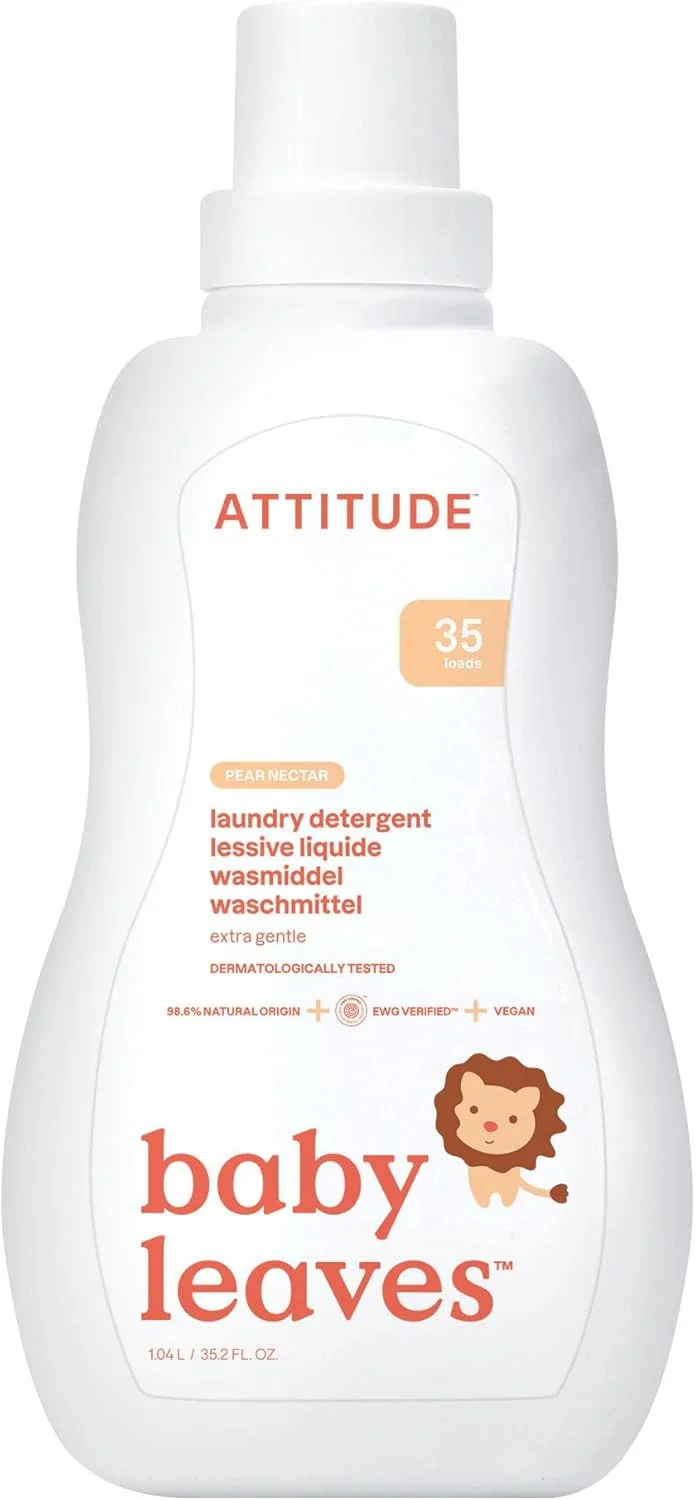 مایع لباسشویی طبیعی Attitude، 35 بار شستشو، رایحه گلابی، 1.05 لیتر