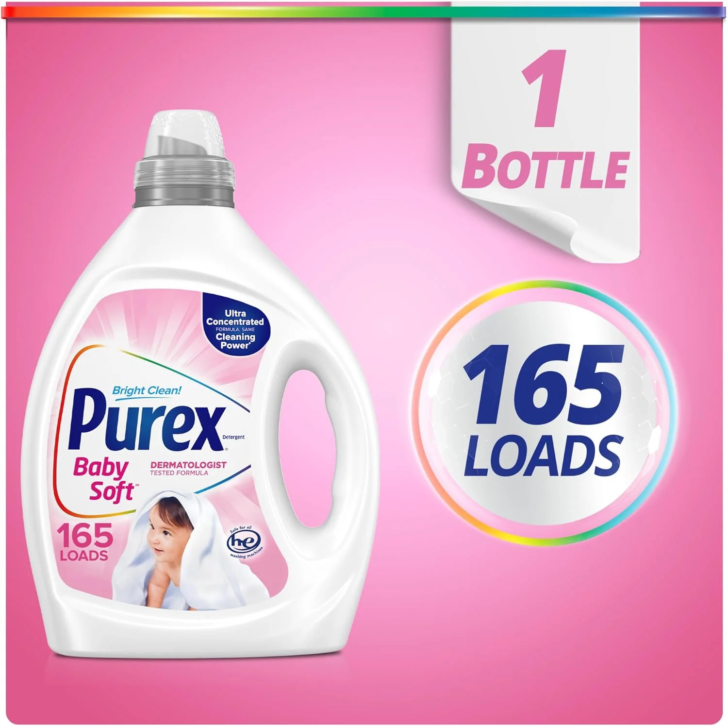 مایع لباسشویی پیورکس، فوق غلیظ، مخصوص کودک، 2.44 لیتر، 165 بار شستشو مایع لباسشویی پیورکس، فوق غلیظ، مخصوص کودک، 2.44 لیتر، 165 بار شستشو