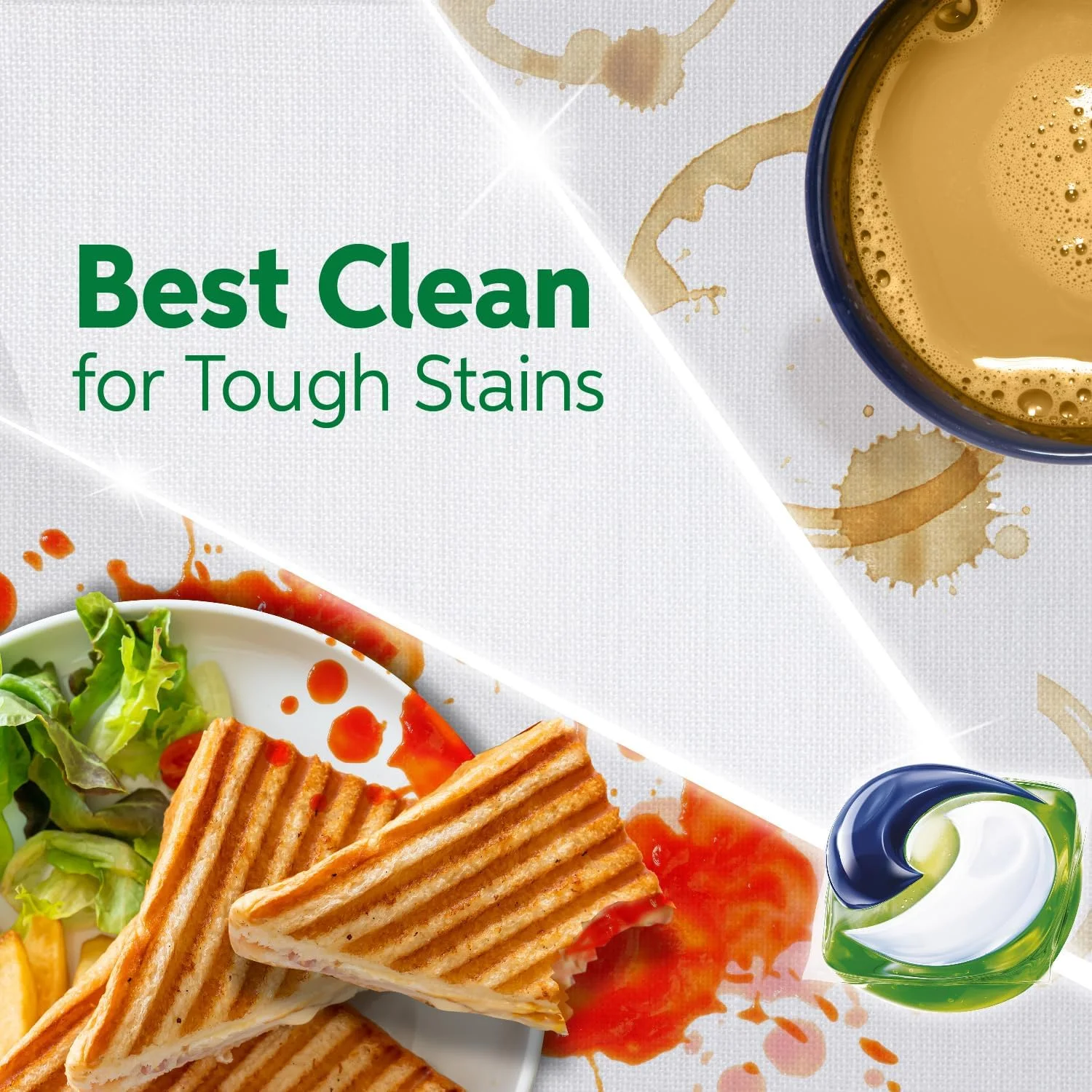 کپسول های لباسشویی آریل اورجینال All-in-1، 15 عددی. تمیز کننده، لکه بردار و روشن کننده (بسته 4 عددی)، 60 عدد کپسول