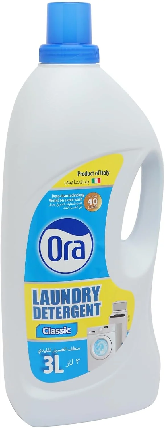 مایع لباسشویی کلاسیک ORA حجم 3 لیتر مایع لباسشویی کلاسیک ORA حجم 3 لیتر