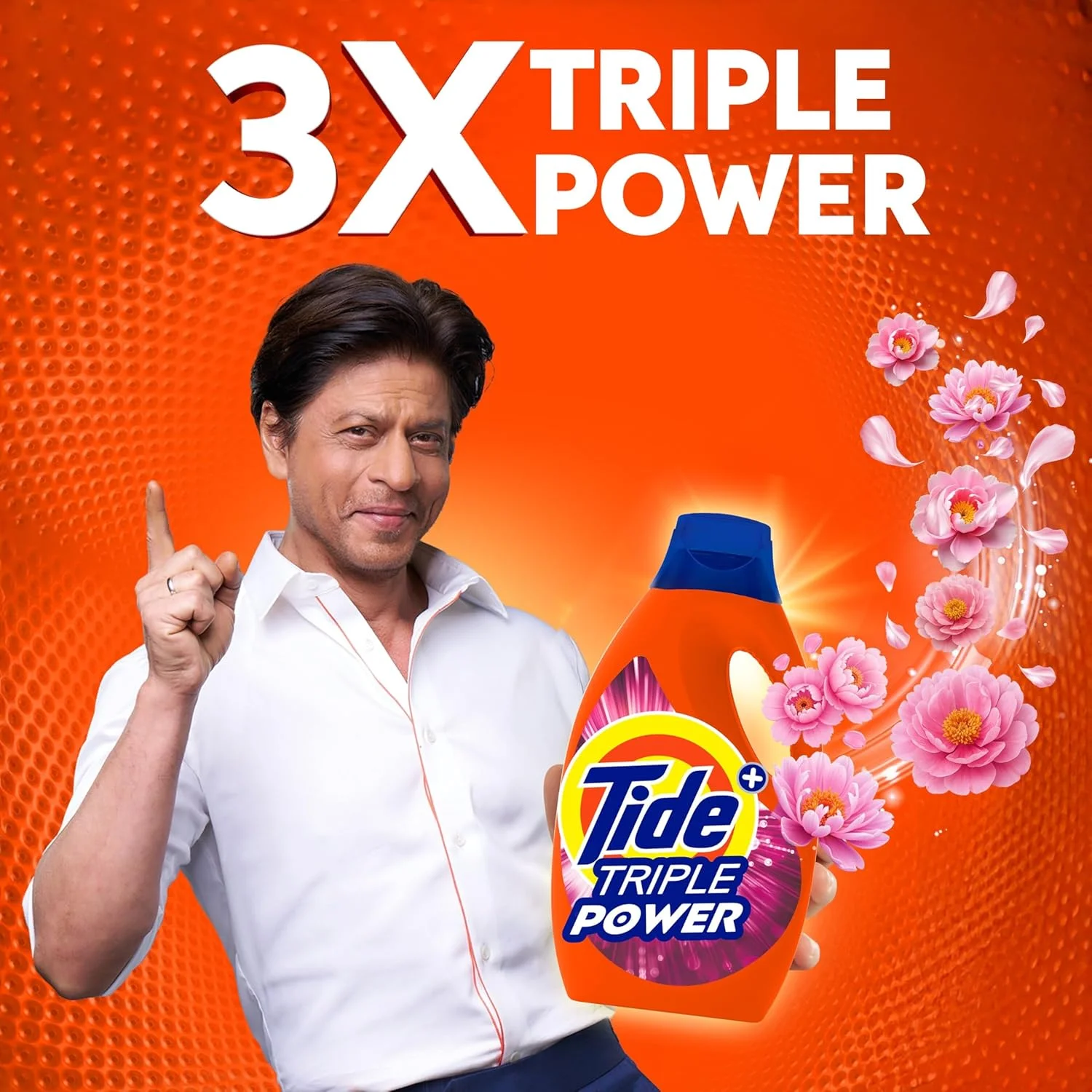 مایع لباسشویی تاید مدل Triple Power با رایحه گل‌های بهاری داونی 1.8 لیتر بسته دو عددی