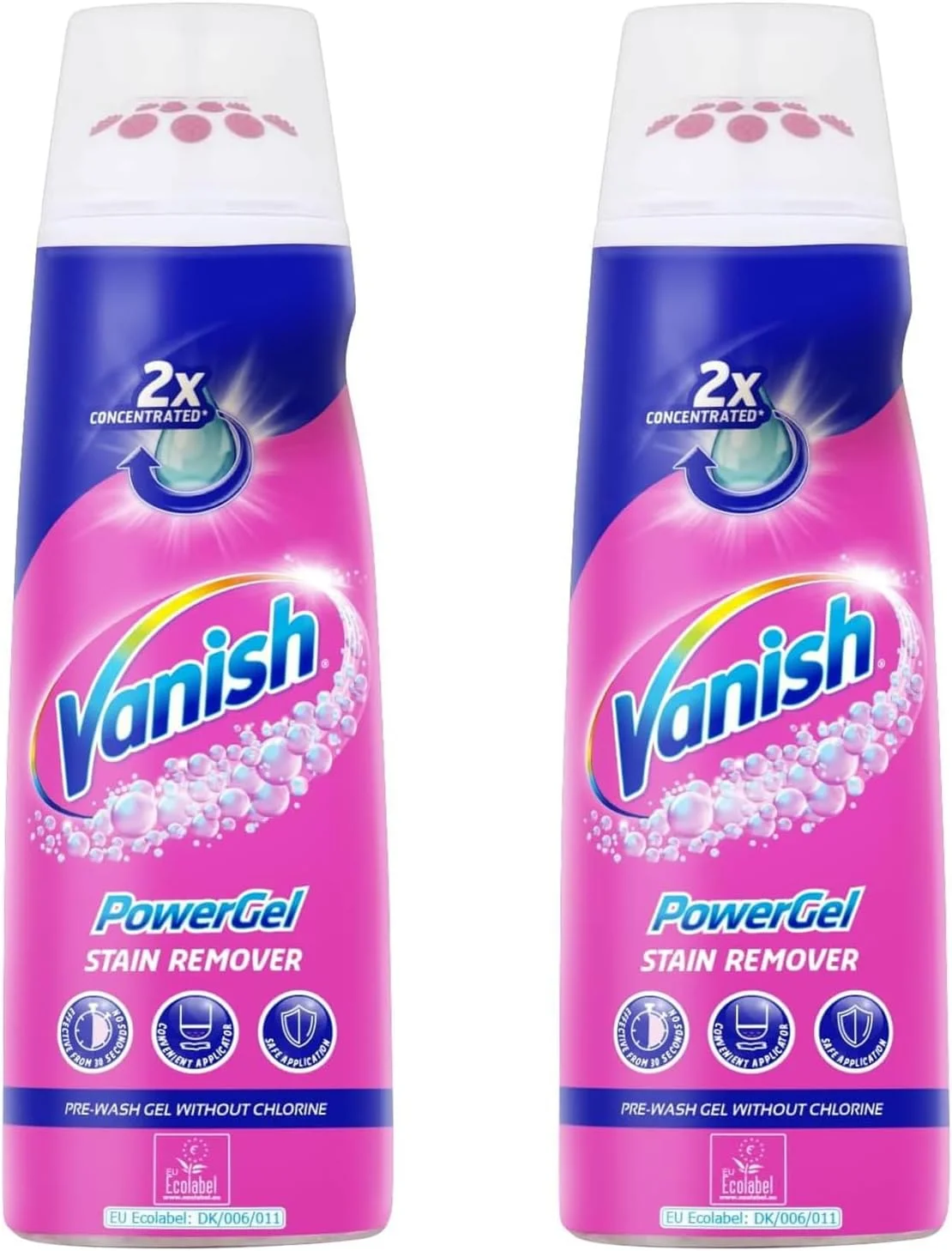 ژل لکه بر لباس ونیش مدل Prewash Power حجم 200 میلی لیتر، بسته 2 عددی