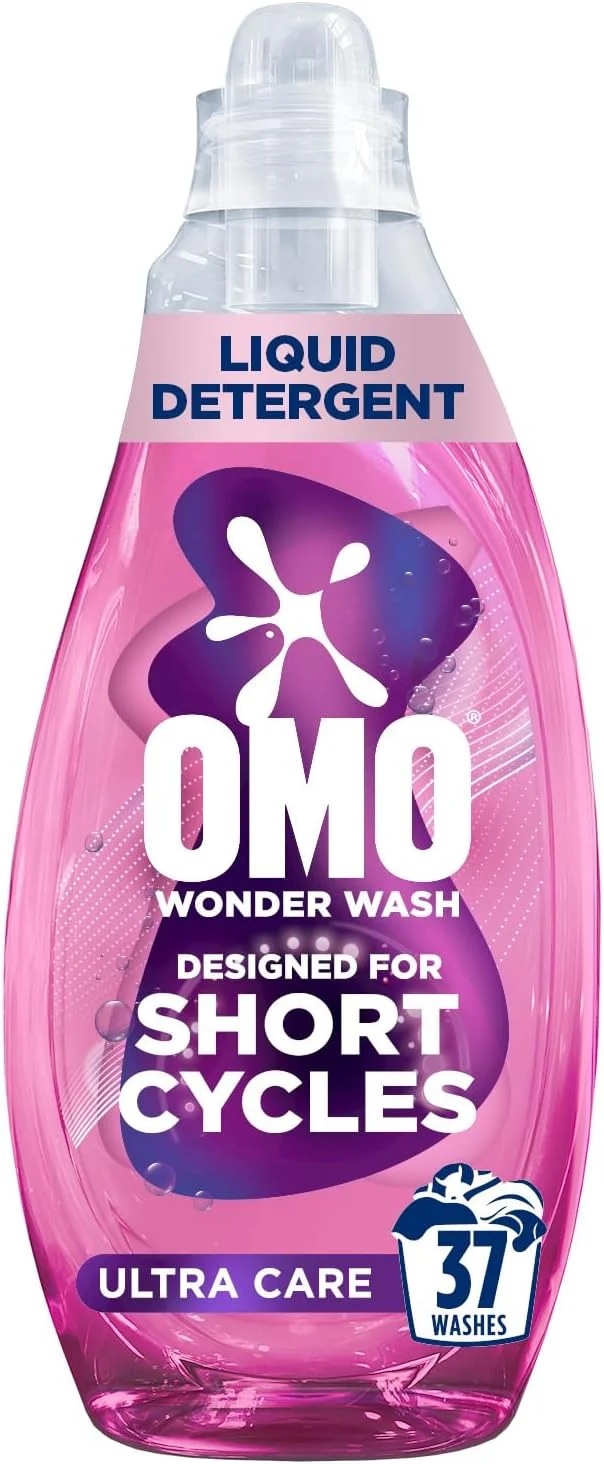 مایع لباسشویی OMO Wonder Wash، مراقبت ویژه، برای دوره‌های کوتاه، لکه‌بری در 15 دقیقه، 1480 میلی‌لیتر