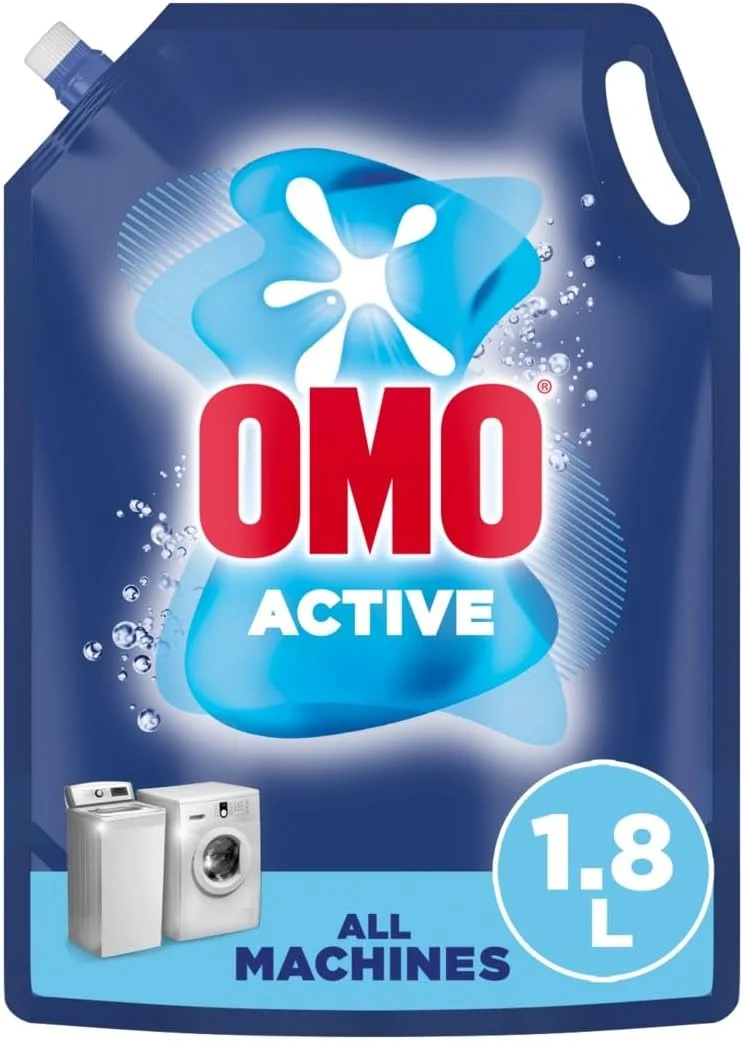 مایع لباسشویی امو اکتیو، تا 100% لکه بری در یک بار شستشو*، 1.8 لیتر، بسته بندی ممکن است متفاوت باشد
