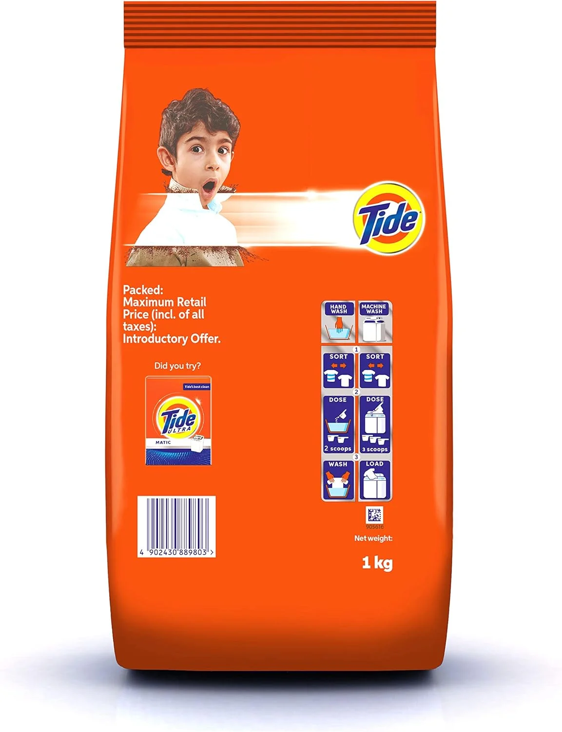 پودر لباسشویی تاید Ultra 3 در 1 تمیز کننده 1 کیلوگرم
