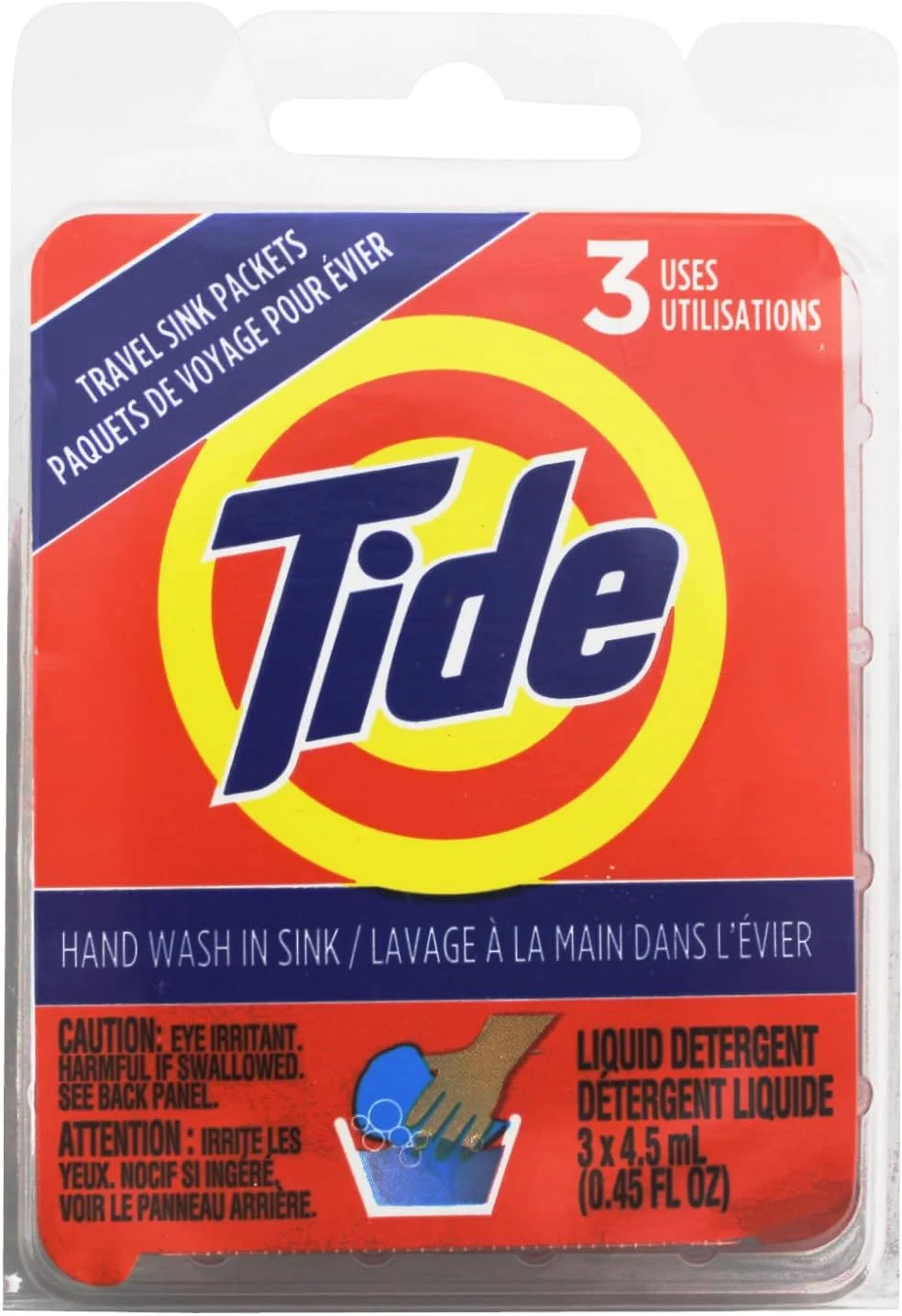 بسته های مسافرتی Tide برای شستشو در سینک - 3 عدد در هر بسته (کارتن 24 عددی)