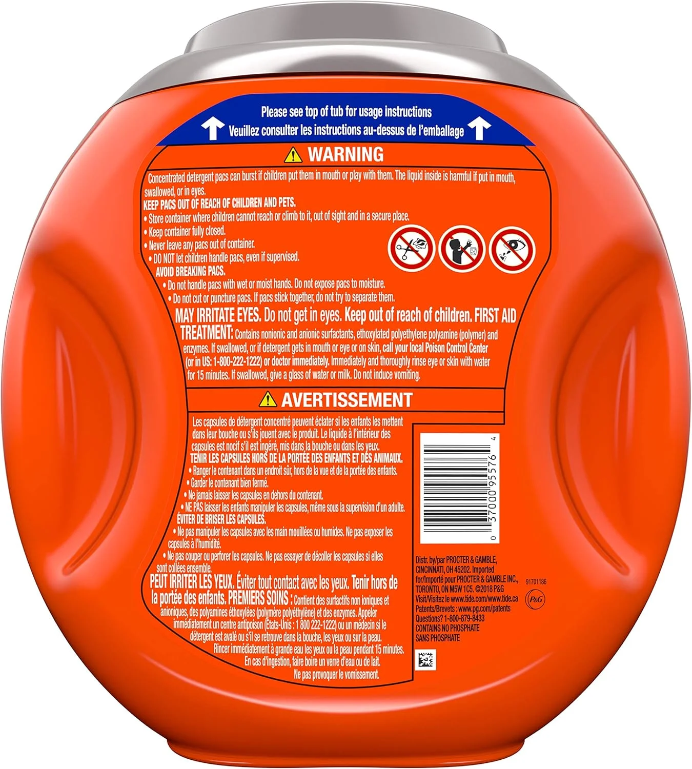 پودر لباسشویی Tide PODS Plus Febreze Sport Odor Defense 4 در 1 HE Turbo، رایحه Active Fresh، بسته 61 عددی (بسته بندی ممکن است متفاوت باشد)