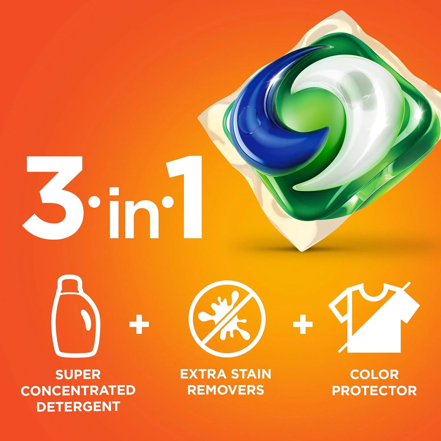 قرص ماشین لباسشویی Tide PODS، با رایحه چمن بهاری، 96 عددی، مناسب ماشین های لباسشویی با بازدهی بالا (HE)
