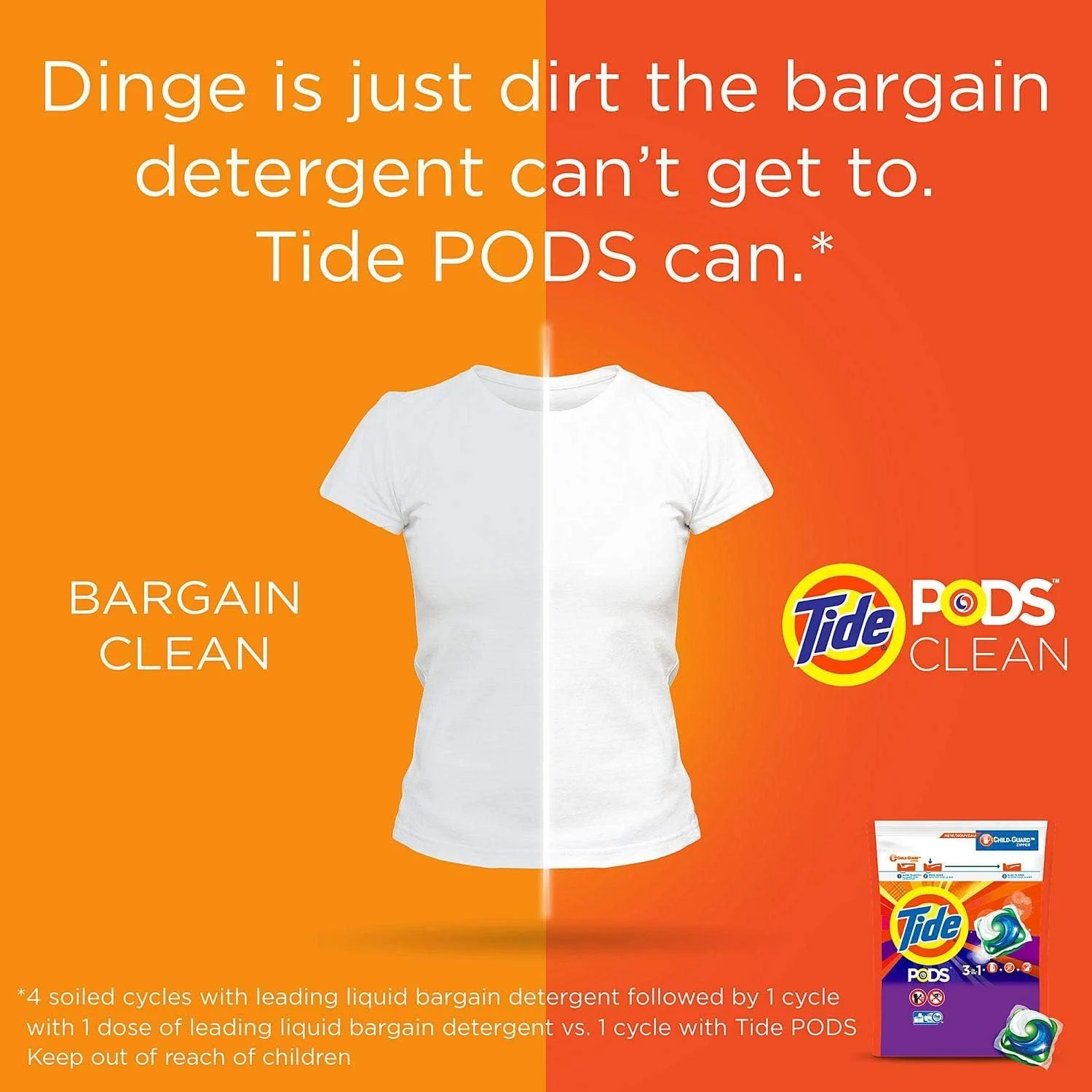 پودر لباسشویی کپسولی Tide PODS، رایحه چمن بهاری (168 عددی)