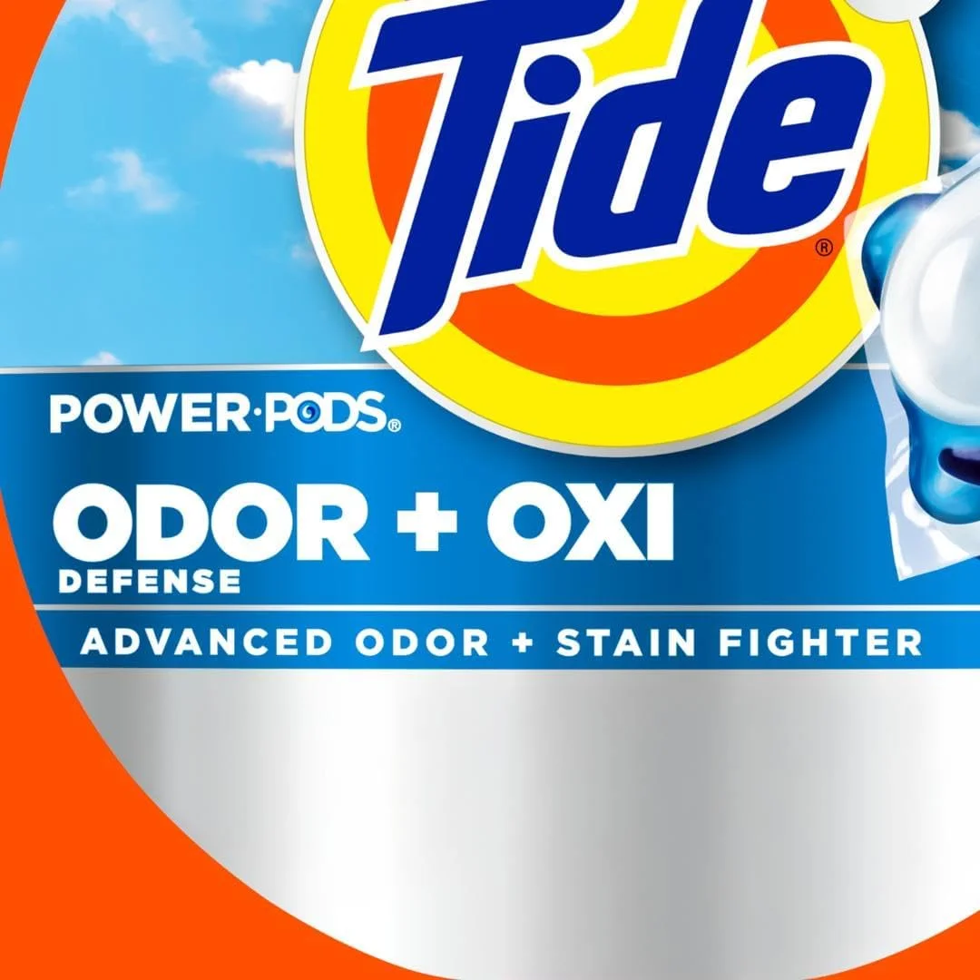 پودر لباسشویی کپسولی Tide Ultra OXI Power PODS با از بین برنده بو، 25 عدد، برای آلودگی های قابل مشاهده و غیر قابل مشاهده