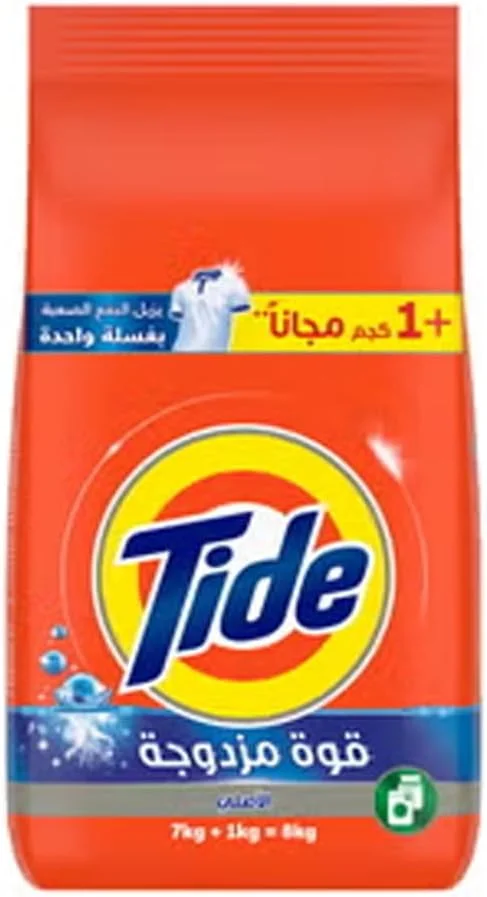پودر لباسشویی تاید اتوماتیک اورجینال 8 کیلوگرم (7 کیلوگرم + 1 کیلوگرم رایگان)
