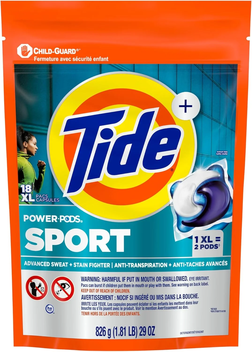 کپسول های شوینده لباسشویی Tide Power Pods با Febreze Sport، 18 عدد، طراوت Febreze با دفاع از بوی ورزش، کپسول های شوینده لباسشویی Tide Pods، کپسول های شوینده کپسول های شوینده لباسشویی Tide Power Pods با Febreze Sport، 18 عدد، طراوت Febreze با دفاع از بوی ورزش، کپسول های شوینده لباسشویی Tide Pods، کپسول های شوینده