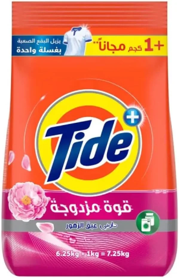 پودر لباسشویی تاید اتوماتیک با رایحه داونی 7.25 کیلوگرم (6.25 کیلوگرم + 1 کیلوگرم رایگان)