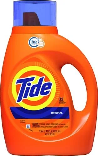 مایع لباسشویی تاید، اورجینال، 32 بار شستشو، 46 Fl Oz