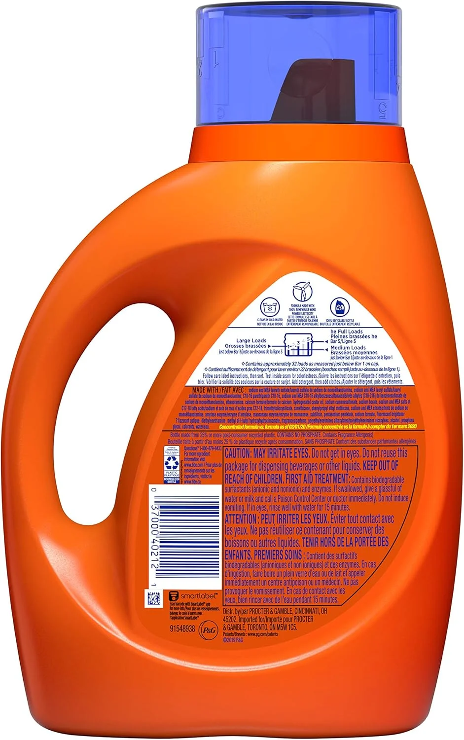 مایع لباسشویی تاید، اورجینال، 32 بار شستشو، 46 Fl Oz