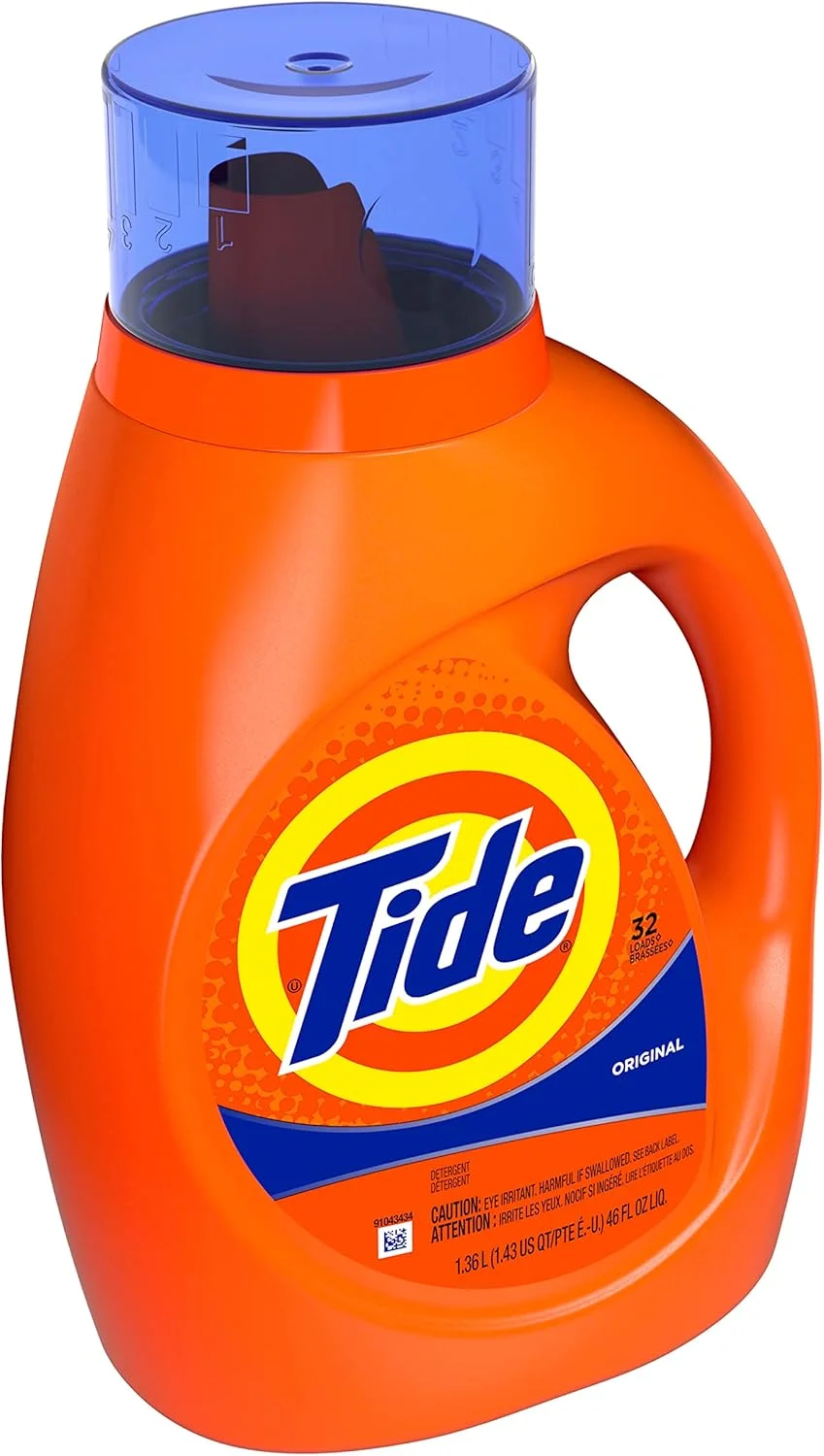 مایع لباسشویی تاید، اورجینال، 32 بار شستشو، 46 Fl Oz