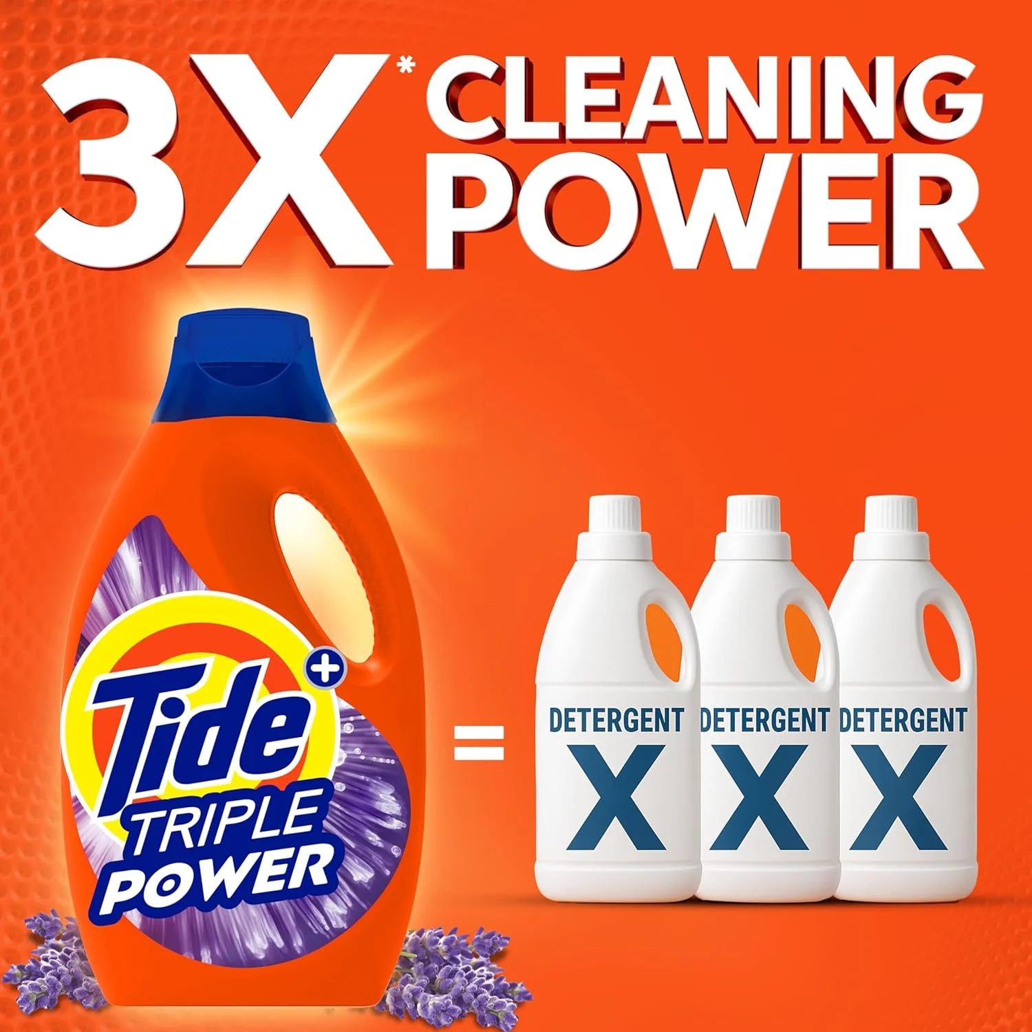 مایع لباسشویی تاید مدل Triple Power با رایحه اسطوخودوس و نرم کننده داونی 1.8 لیتر بسته 2 عددی