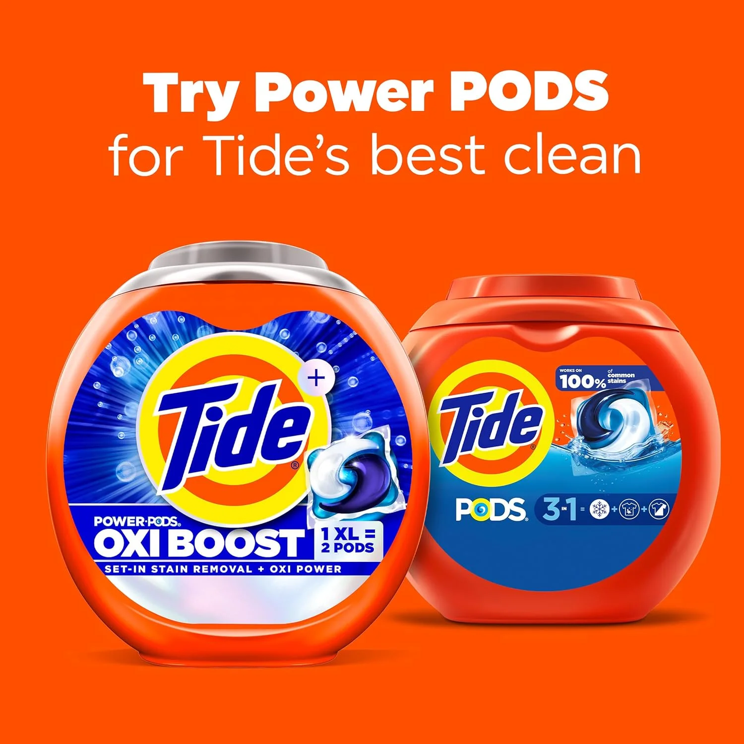 قرص ماشین لباسشویی Tide PODS، رایحه اصلی، سازگار با HE، 42 عدد، تمیز کننده قدرتمند 3 در 1 در یک مرحله، مواد شوینده لباسشویی Tide PODS